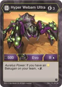 Hyper Webam Ultra (Age of Aurelus) — Bakugan TCG Card Value