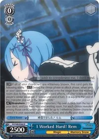 I Worked Hard Rem (Re:ZERO Memory Snow)