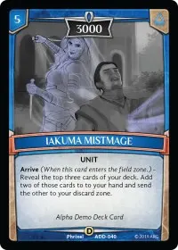 Iakuma Mistmage (Alpha Demo Intro Decks)