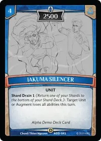 Iakuma Silencer (Alpha Demo Intro Decks)