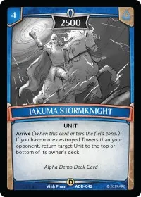 Iakuma Stormknight (Alpha Demo Intro Decks)