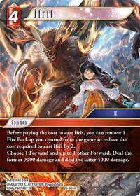 Ifrit (Tears of the Planet) — Final Fantasy TCG Card Value