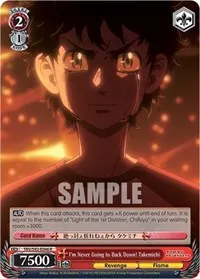Im Never Going to Back Down Takemichi (Tokyo Revengers)