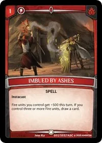 Imbued by Ashes (Ascension) — Argent Saga TCG Card Value