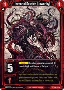 Immortal Devotee Unworthy (Zombie World Order TCG - Set 1)