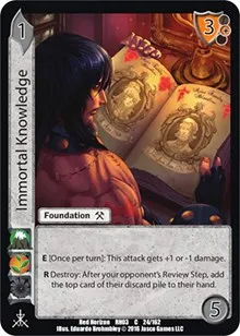 Immortal Knowledge (Red Horizon: Blood Omen) — UniVersus Card Value