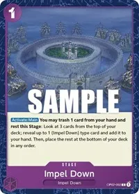Impel Down (Paramount War) — One Piece Card Game Card Value