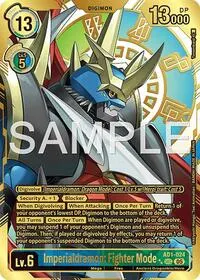 Imperialdramon Fighter Mode AD1 024 Rare Pull (Advanced Booster Digimon Generation)
