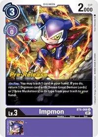 Impmon (Double Diamond Pre-Release Cards)
