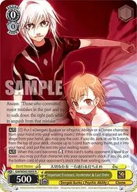 Important Existence Accelerator and Last Order (Dengeki Bunko)