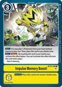 Impulse Memory Boost (Xros Encounter) — Digimon Card Game Card Value