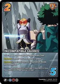 Incompatible Quirks (UniVersus: My Hero Academia: Jet Burn)