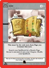 Index (Nightfall: First Edition Tribal Theme Decks)