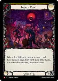 Induce Panic Yellow (Omens of the Third Age) — Flesh & Blood TCG Card Value