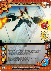 Instant Explosive Release (UniVersus: My Hero Academia) — UniVersus Card Value