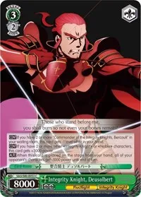 Integrity Knight Deusolbert (Sword Art Online -Alicization- Vol.2) — Weiss Schwarz Card Value