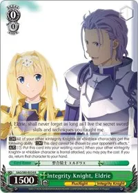 Integrity Knight Eldrie (Sword Art Online -Alicization- Vol.2) — Weiss Schwarz Card Value