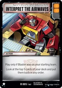 Interpret The Airwaves (Blaster VS Soundwave Box Set)