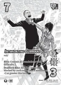 Intimidating Command Alternate Art (Attack on Titan: Battle for Humanity) — UniVersus Card Value