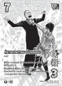 Intimidating Command Alternate Art (Attack on Titan: Battle for Humanity)