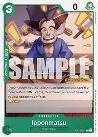 Ipponmatsu (Legacy of the Master Release Event Cards) — One Piece Card Game Card Value