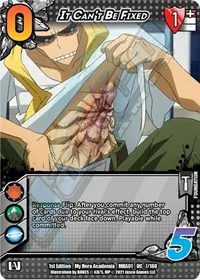 It Cant Be Fixed (UniVersus: My Hero Academia)