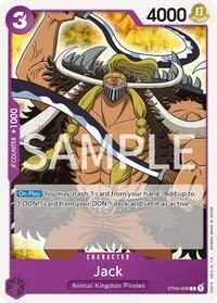 Jack (Revision Pack Cards) — One Piece Card Game Card Value