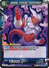 Janemba Invincible Transformation (Beyond Generations Pre-Release Cards)