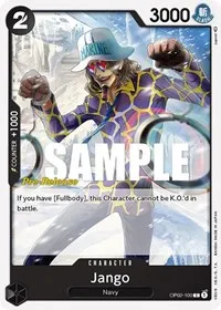 Jango (Paramount War Pre-Release Cards) — One Piece Card Game Card Value
