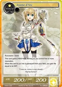 Jeanne dArc (Vingolf -Engage Knights-) — Force of Will Card Value