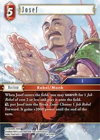 Josef (Hidden Legends) — Final Fantasy TCG Card Value