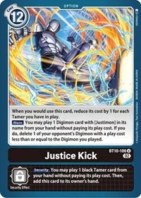 Justice Kick (Xros Encounter) — Digimon Card Game Card Value