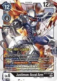Justimon Accel Arm (Dimensional Phase Pre-Release Cards)