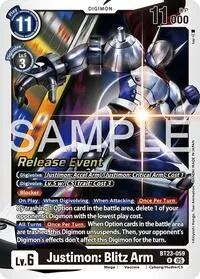 Justimon Blitz Arm (Hackers' Slumber Release Event Cards)