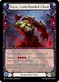 Kayo Underhanded Cheat HER148 (Flesh and Blood: Promo Cards)