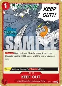 Keep Out (500 Years in the Future) — One Piece Card Game Card Value