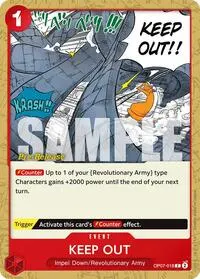 Keep Out (500 Years in the Future Pre-Release Cards)
