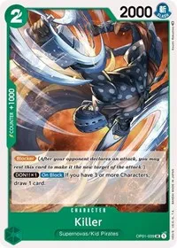 Killer (Romance Dawn) — One Piece Card Game Card Value