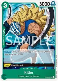 Killer (Revision Pack Cards) — One Piece Card Game Card Value