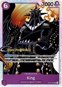 King (Super Pre-Release Starter Deck 4: Animal Kingdom Pirates) — One Piece Card Game Card Value