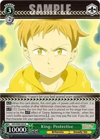 King Protective (The Seven Deadly Sins: Revival of The Commandments) — Weiss Schwarz Card Value
