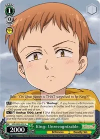 King Unrecognizable (The Seven Deadly Sins)
