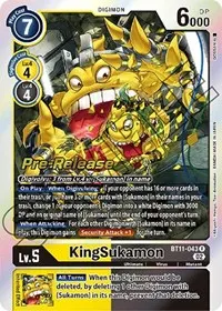 KingSukamon (Dimensional Phase Pre-Release Cards)