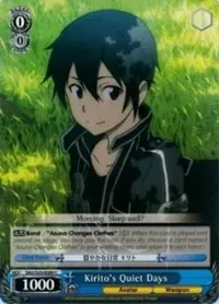Kiritos Quiet Days (Sword Art Online)