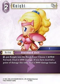 Knight 101 (Rebellion's Call) — Final Fantasy TCG Card Value