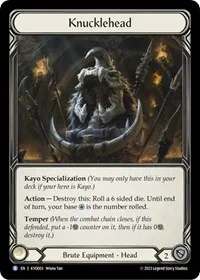 knucklehead (Blitz Deck: Heavy Hitters - Kayo) — Flesh & Blood TCG Card Value