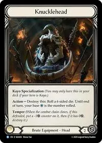 Knucklehead (Silver Age Chapter 1) — Flesh & Blood TCG Card Value