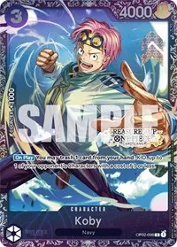 Koby Treasure Cup (One Piece Promotion Cards)
