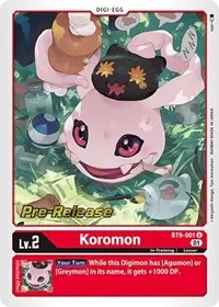 Koromon (X Record Pre-Release Cards) — Digimon Card Game Card Value