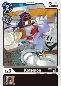 Kotemon (Starter Deck 13: Ragnaloardmon)